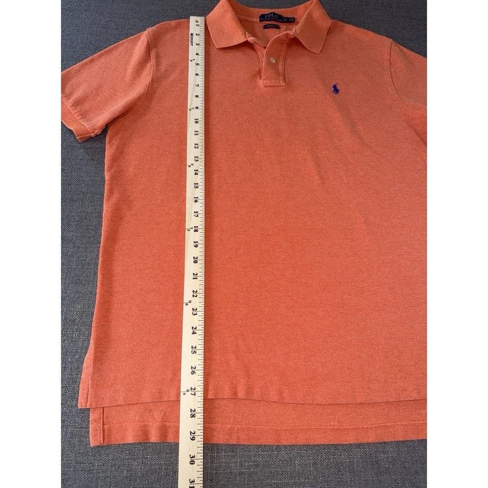 Polo Ralph Lauren Polo Shirt Men's XL Orange Classic Fit Short Sleeve Cotton